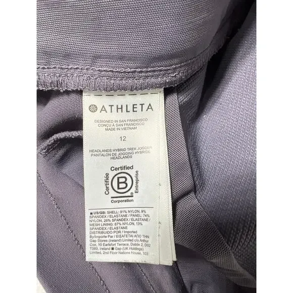 Athleta Headlands Hybrid Trek Jogger Medieval Violet Athletic 12 / Large - Picture 8 of 9